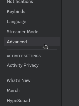 Расширенные настройки